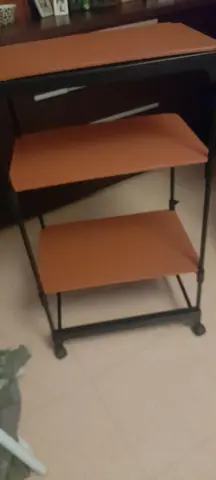 étagère modulable à roulettes