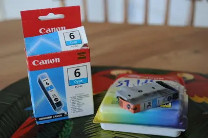 2 Cartouches d'encre bleu CANON Cyan BCI-6C