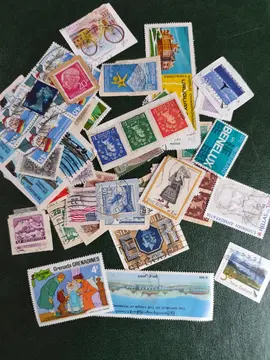 gros lot timbres étrangers