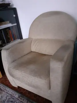 fauteuil tissus beige