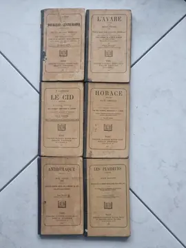 Lot de 6 livres anciens classiques
