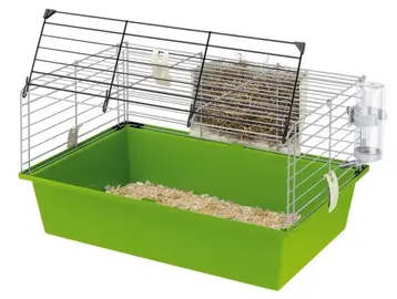 Cage à rongeurs de marque FERPLAST pour lapin nain, cochons d’Inde, hamster.., en métal peint