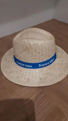 Chapeau de paile France Bleu Adulte