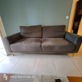 CANAPE TISSUS MARRON