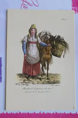 REPRODUCTION de lithographie « Marchande de pommes de terre » CARLE VERNET (1758-1836)