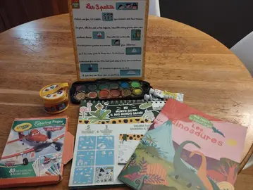 coloriages, pochoirs, peinture...