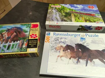 Lot puzzles 500 & 1000 pièces