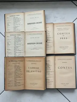 Livres anciens Collection Lot 1 (5 livres)