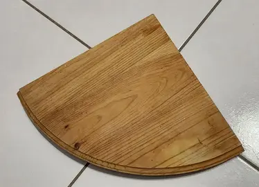tablette en bois pour étagère de coin 30x30x4.5