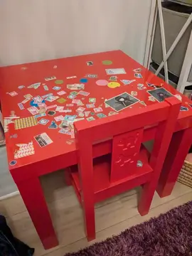 table et chaise enfant