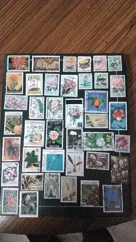 timbre fleur 1lot part envoie