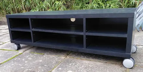 meuble TV noir 120 x 40