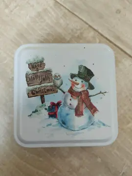 petite boîte en métal Noël