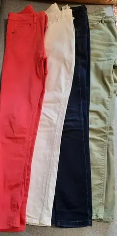 1 pantalon t 38 slim promod "ernest" vert kaki