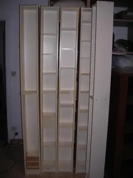 colonne de rangement blanche