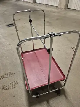 chariot pliant à roulettes vintage