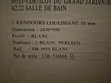 porte de placard coulissantes sur rails