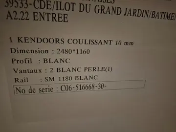 portes de placard coulissantes sur rails