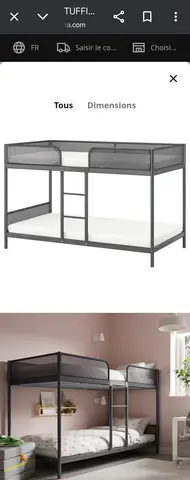 donne lit superposé