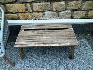 salon de jardin en bois et corde