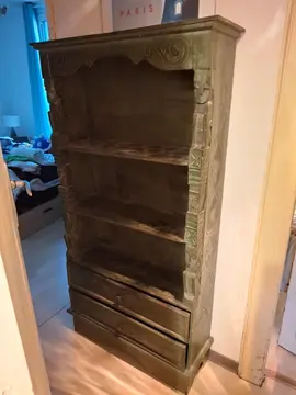 Petite bibliothèque ethnique verte