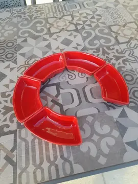 5 ramequins rouge