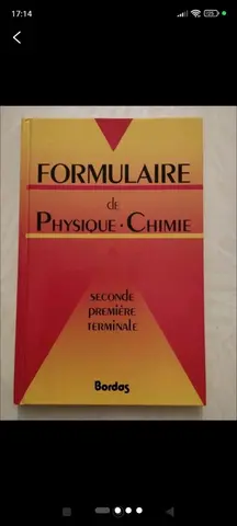 formulaire de physique chimie