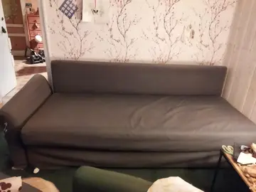 canapé 2m50x1m, 3 places assises, 2places en lit. bon état sauf accoudoirs.