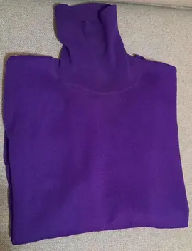 pull col roulé T 52 homme violet foncé