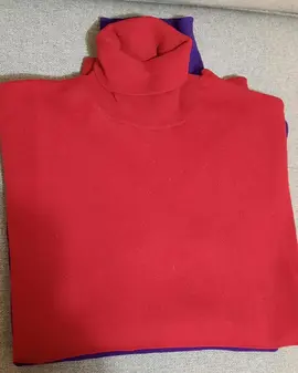 pull col roulé T 52 HOMME rouge