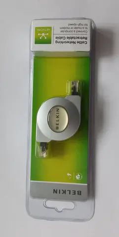 [Pour Fatia] Câble RJ45 (éthernet) rétractable sur enrouleur, longueur 1.5 mètre