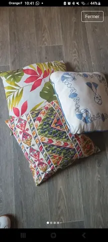 lot de coussins