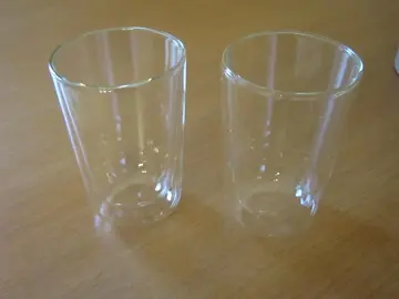 Lot de 2 grands verres double paroi