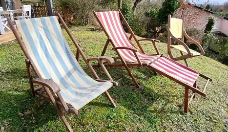 chaises longues anciennes