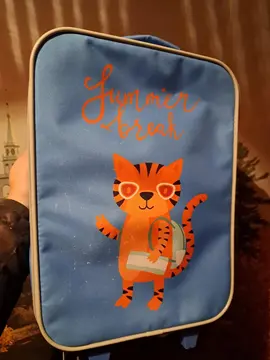 Valise cabine enfant bleue