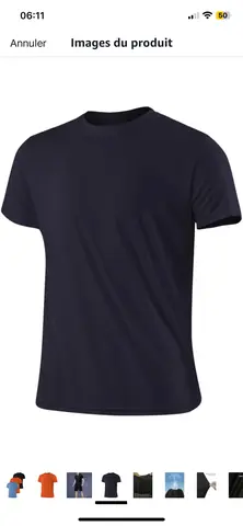 t-shirt taille M mixte noir, bleue, orange anti transpirant neuf(sous emballage)