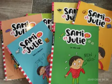 lot de livres Bd sami et julie niveau fin Cp
