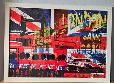 cadre photo Londres 75cm x 55cm