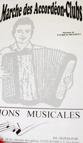partition marche des accordéons clubs