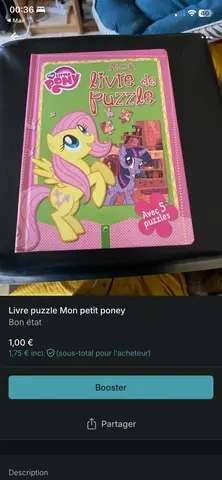 livre puzzle mon petit poney