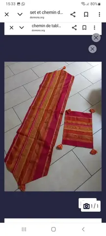 chemin de table et napperon