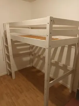 lit mezzanine en bois