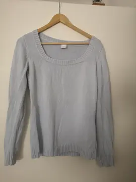 Pull bleu ciel femme