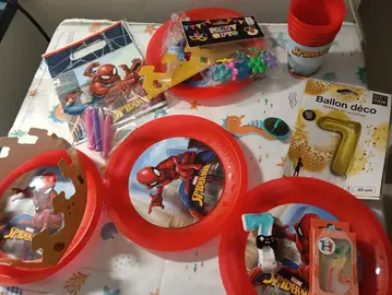 lot accessoires anniversaire 7 ans