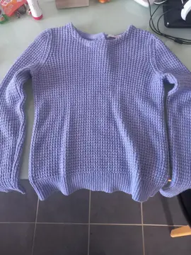 pull laine mauve, T36