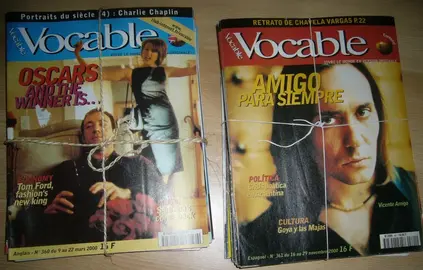 Vocable anglais/espagnol, 20 anciens numéros de chaque, l'actualité change, pas la langue.