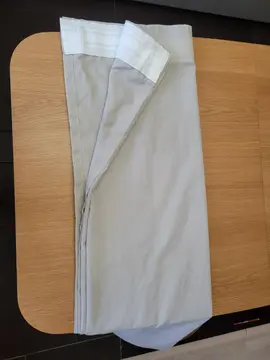 Paire de rideaux beige L 140 x l 144 cm