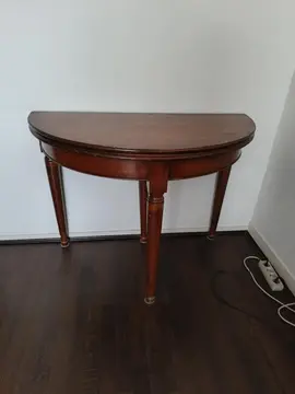 table demi-lune dépliable