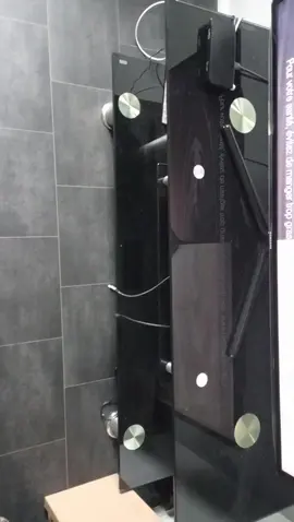 meuble télé en verre