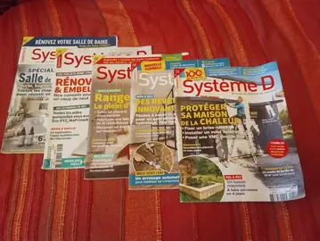 donne 5 numéros du magazine Système D